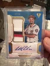 2018 Topps Triple Threads Anthony Rendon RELIC SAPPHIRE /10 🔥📈Sick Patch