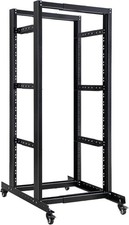 Adjustable Open Rack 27U 4 Post Open Frame 19-Inch Data Network Desktop