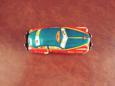 1950's Bandai Japan Tin Friction 54 Buick Moon Bird Deluxe