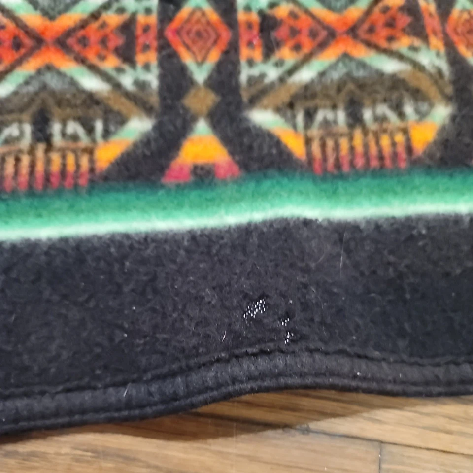 28"×40" Vtg. wool Beaver State Pendleton woolen mills blanket Sell as is (11) - Image 2 of 4