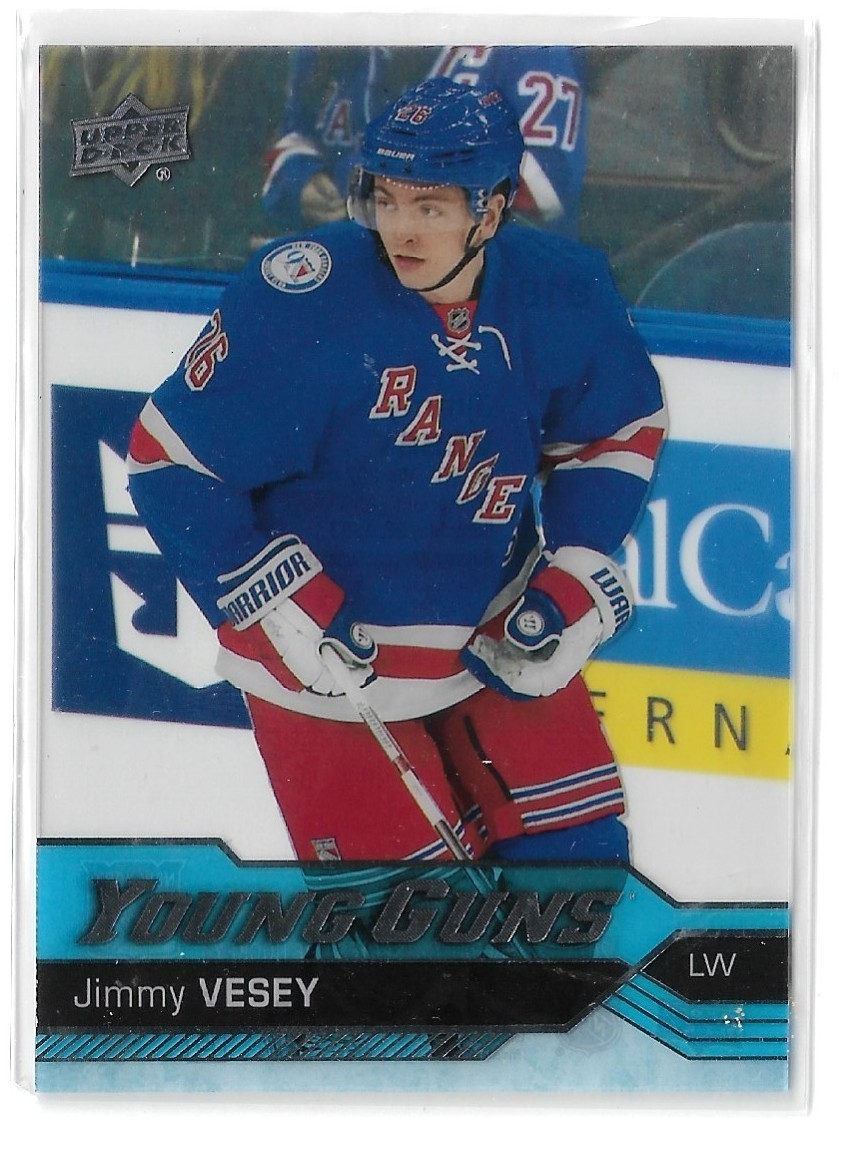 16/17 Upper Deck Clear Cut Young Guns # 218 Jimmy Vesey SP