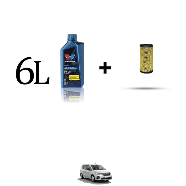 ÖLfilter Kit Und 6L FüR Renault Kangoo III 1.5 Blue Dci 85Kw Ab 2021-image