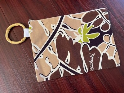 Manuheali'i Bamboo Ring Pouch Brown Beige Green Hawaiian Fashion