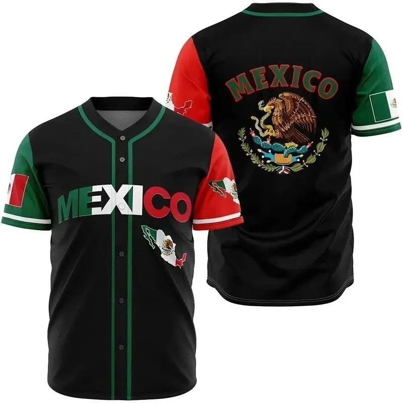 Unisex Mexican Baseball Jersey – Breathable, Quick-Dry, Comfortable, Waterproof