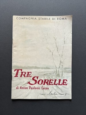 Tre Sorelle di Cecov, regia di Luchino Visconti 1952 prog, Zeffirelli, Escoffier