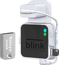 Blink Sync Module 2 Wall MOUNT ONLY & 256GB USB  Drive for Local Video Storage