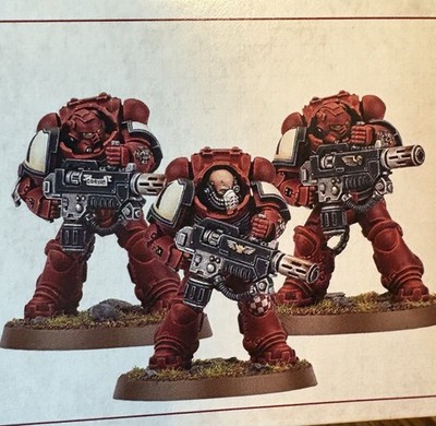 Warhammer 40K Indomitus Space Marine ERADICATORS (x3) New On Sprue Melta Rifles