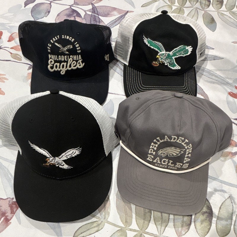 Fanatics '47 Philadelphia Eagles NFL Football Snapback Hats Lot