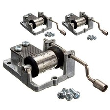 3 Pack Music Box Movement Hand Crank Musical Mechanism Movement DIY Music Box...