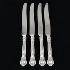 4 Gorham Chantilly Knife New French Sterling Handle SS Blade 8 7/8” Mono D