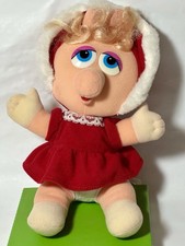 Miss Piggy Muppet Baby Plush Muppet Jim Henson Holiday Vintage 1987