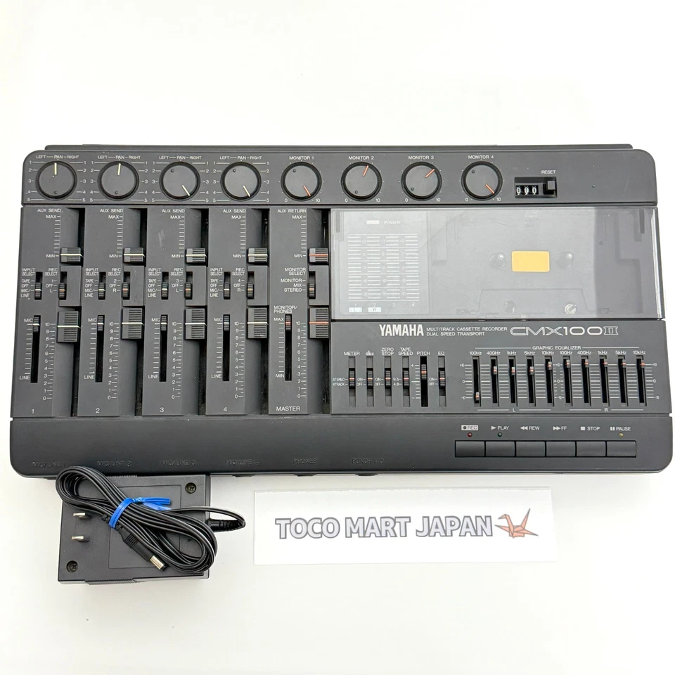 Yamaha CMX100 II MTR Multi Track Cassette Recorder mit Adapter schneller Versand #0059