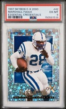 1997 Skybox E-X2000 Marshall Faulk Essential Credentials #/100 Colts