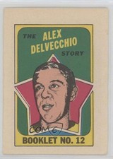 1971-72 O-Pee-Chee Booklet English Alex Delvecchio #12 HOF 11fi