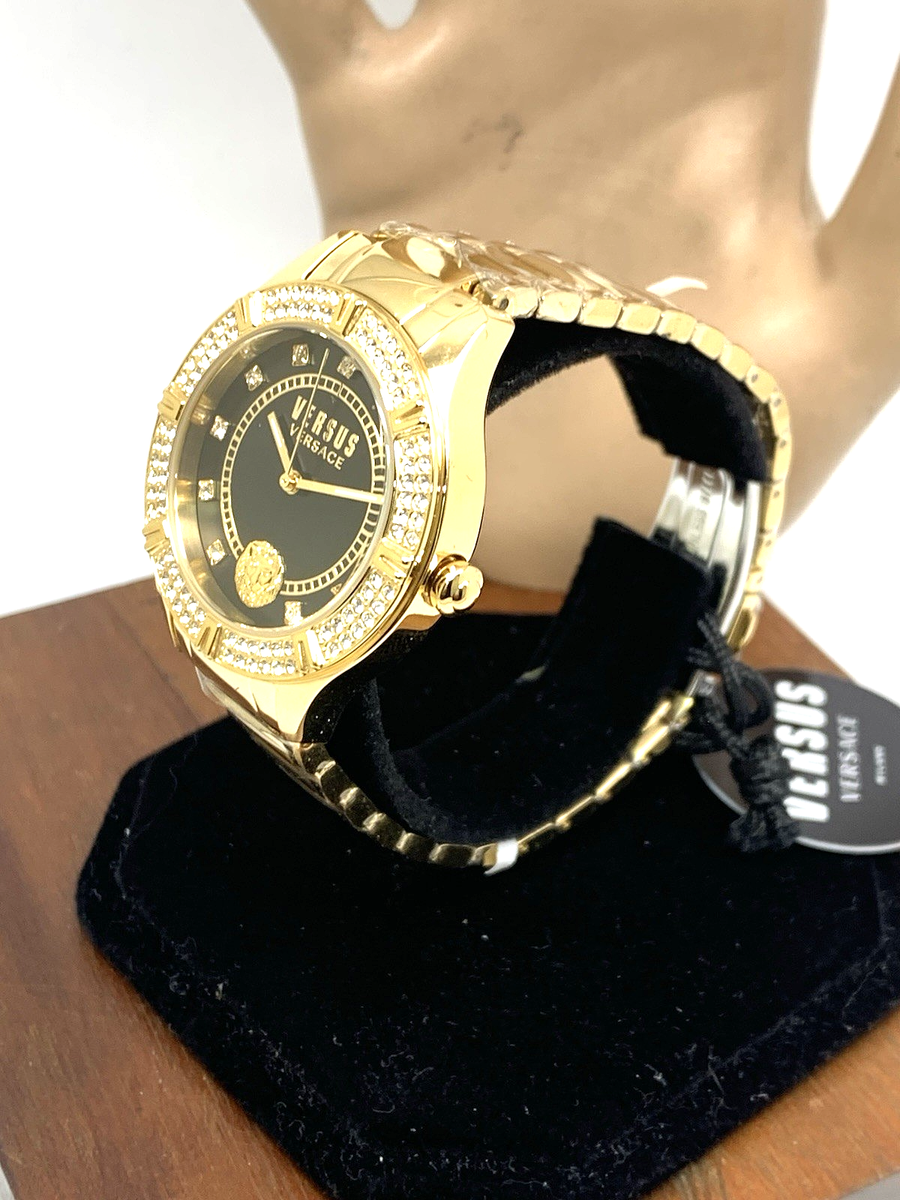 Versus by Versace Women's Watch VSP263221 Black Dial Gold