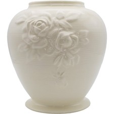 Royal Creamware Vase Victorian Rose Art Deco Decorative Piece Size 20cm OC67