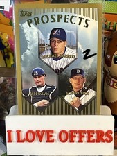 1998 Topps Prospects Michael Barrett Ben Davis Robert Fick #208 Expos Padres #2
