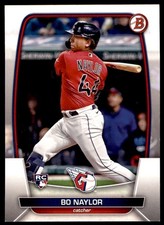 2023 Bowman #60 Bo Naylor RC Cleveland Guardians Rookie Baseball Card. rookie card picture