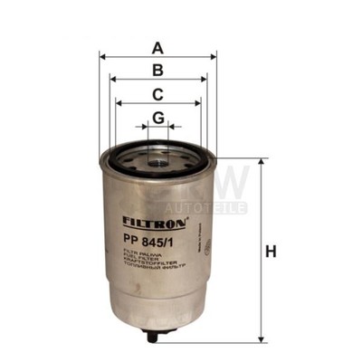 FILTRON Kraftstofffilter für Fiat Punto Van Ford Transit Bus Opel Kadett E