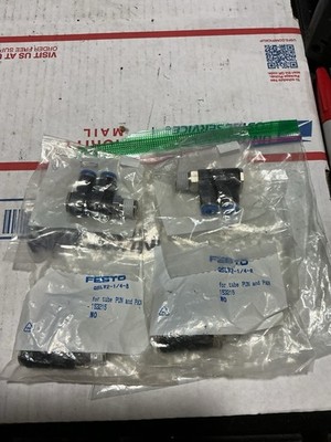 Lot Of 4 FESTO QSLV2-1/4-8 Multiple Distributor 153215 F6