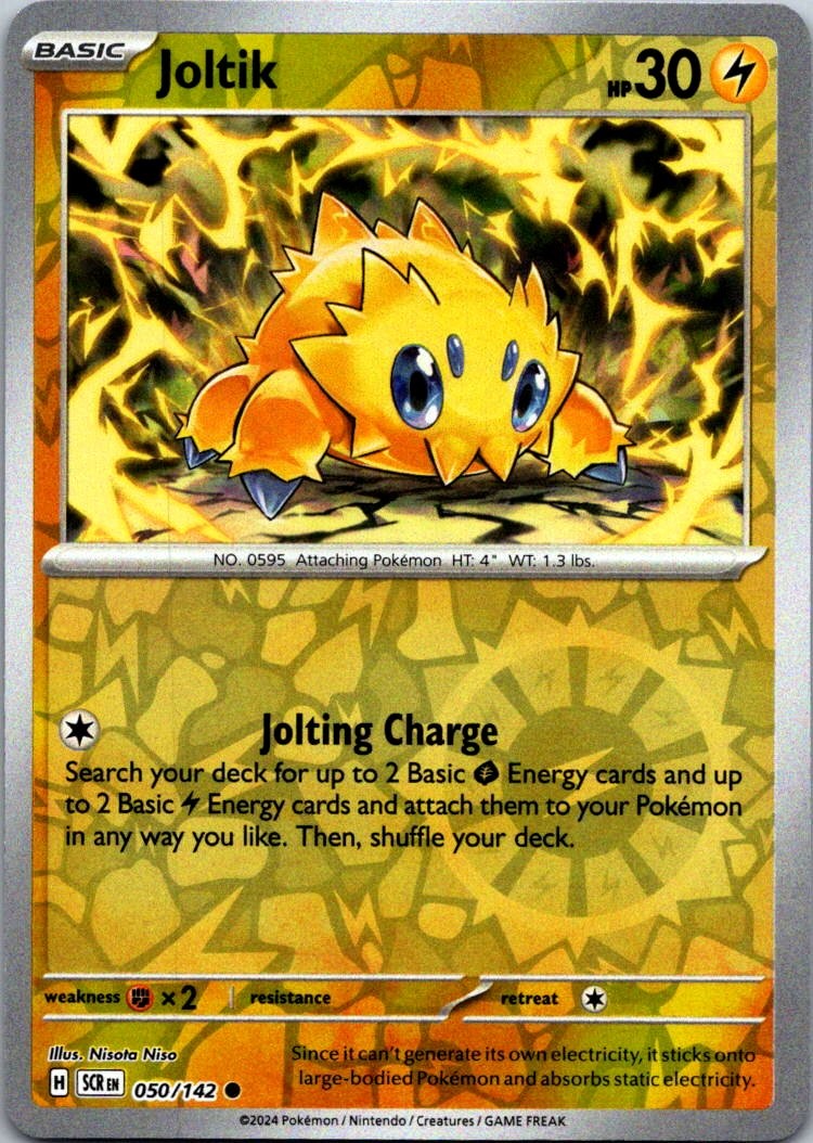 Pokemon Joltik - Reverse Holo Common SV07: Stellar Crown 050/142 NM