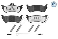 Meyle Bremsbelagsatz, Scheibenbremse MEYLE-PD: Advanced Perform 025 231 9017/PD