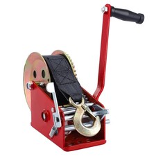 Verricello manuale con freno 10m 1500kg carrello barca, officina, rimorchio, ...