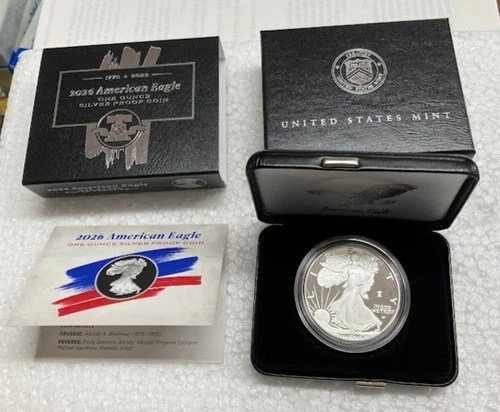 1776-2026 W Proof Silver Eagle 1 oz Silver $1 - Liberty Bell Privy Mark