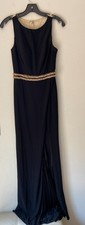 Mac Duggal BLACK/GOLD Floral Gown SZ 4~