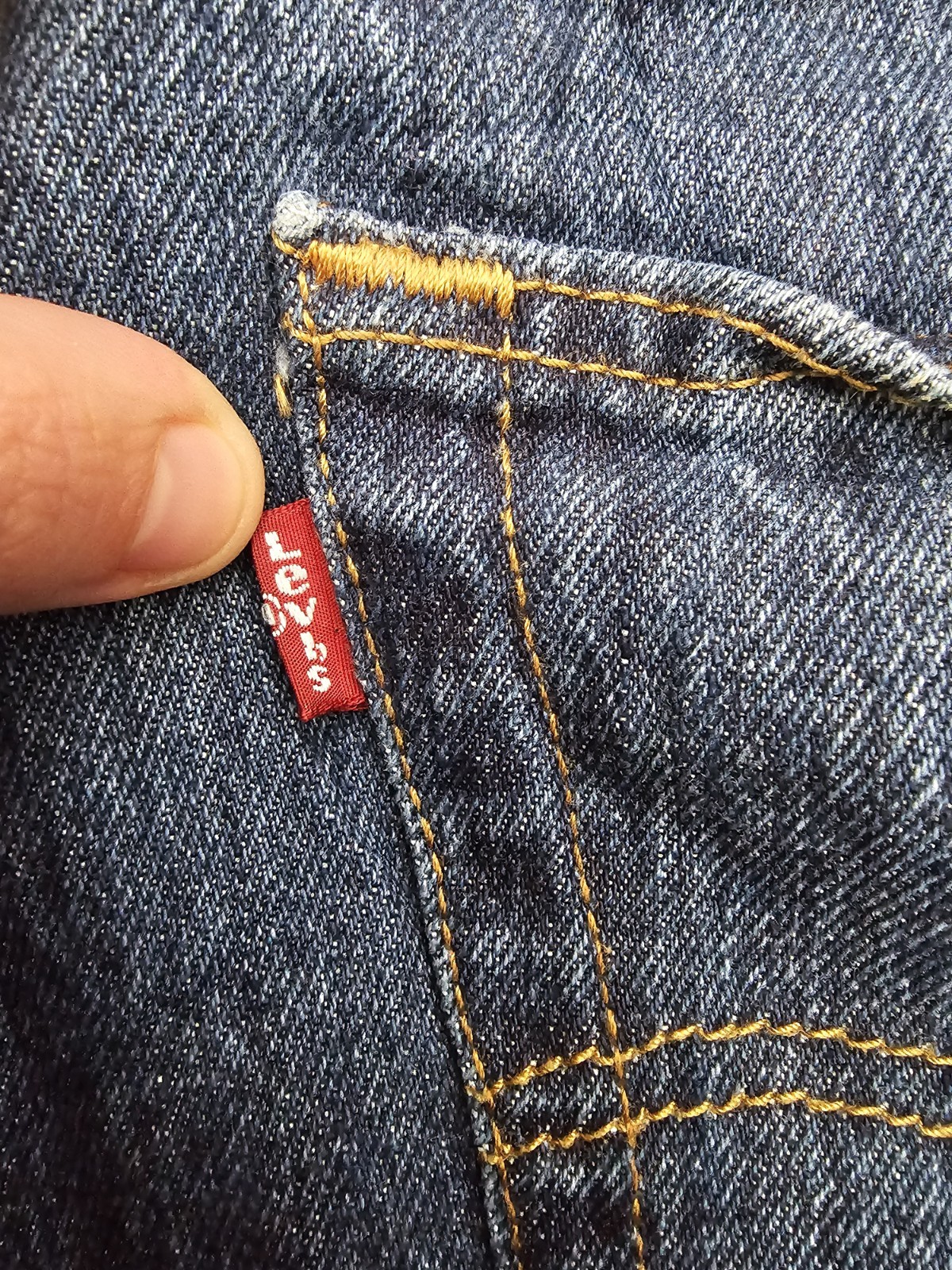 Levi's 501 Original Straight Leg Jeans Blue W34 L32 Mens Denim Button Fly image 2