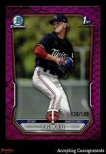 2026 Bowman Chrome Prospects Fuchsia Reptilian Dasan Hill 1ST ROOKIE 126/199