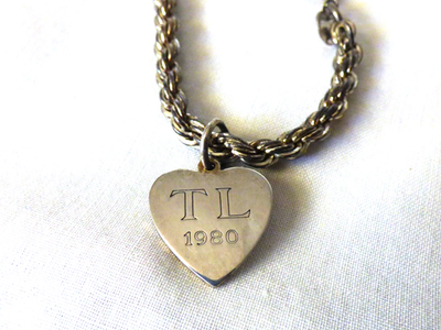 Vintage 1980 TIFFANY & Co Sterling Silver Heart Charm 8