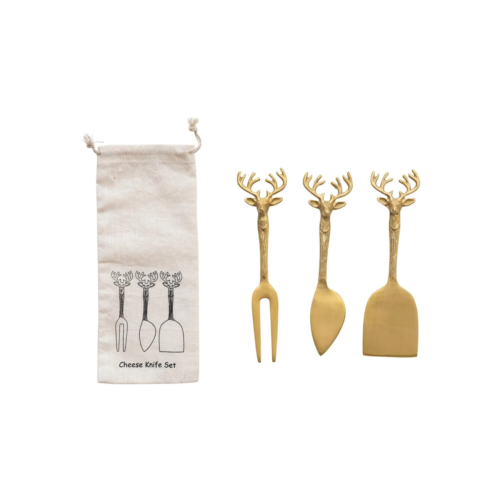 Creative Co-Op Cheese Knife Set