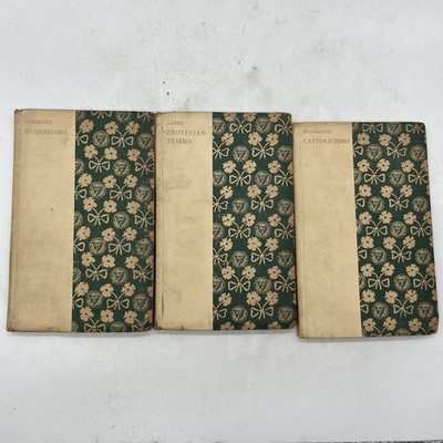 Lot 3 Bücher und Käse APOLOGIE DES BUDDHISMUS/PROTESTANTISMUS/KATHOLIZISMUS 