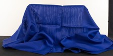NEW Vintage Scarf Made in Italy Tone on Tone Royal Blue 30  
