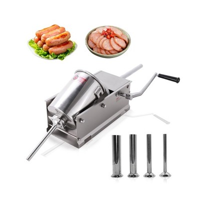 Hakka Sausage Stuffer 2 Speed Stainless Steel Vertical Sausage Maker (7Lb/3L(...