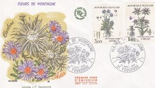 FRANCE 1983 FDC FLEURS DE MONTAGNE YT 2266 ET 2268