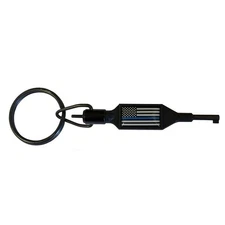 Zak Tool ZT100-BL Thin Blue Line Flag Police Handcuff Key w/ Swivel Key Ring