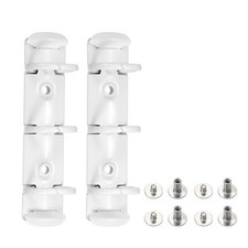 A8 Ring Binder Mechanisms, 2 Set 3-Hole Replacement Binder Planner, White