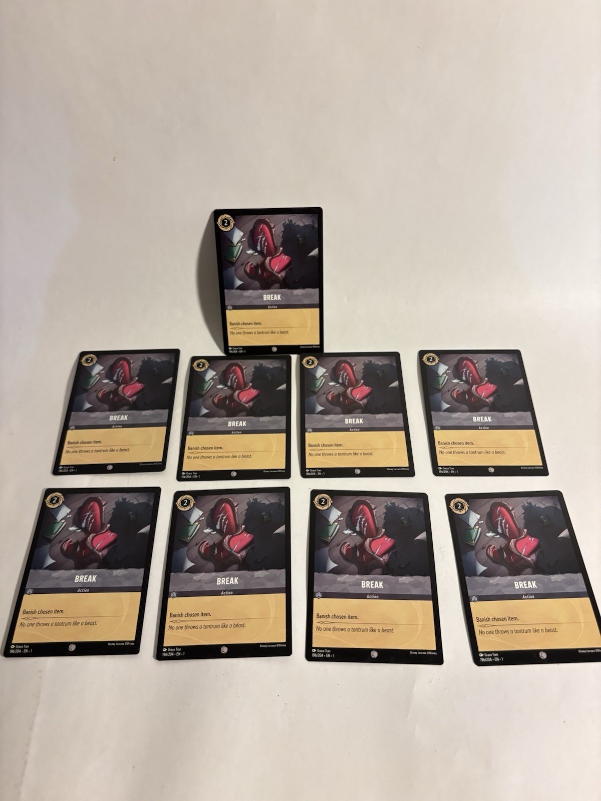2023 Disney Lorcana The First Chapter Break duplicate 9pc lot #196/204