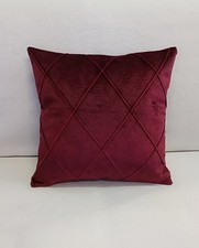 CUSCINO ARREDO SFODERABILE COMPRESA IMBOTTITURA 40x40cm, VELLUTO BORDEAUX