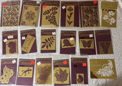 Dreamweaver Lynell Harlow Stencil LOT Of 19 Embossing Card Making
