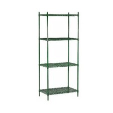 Olympic J2448KJ74TSPK 24 in x 48 in 4 Shelf Epoxy Coated Shelving Unit
