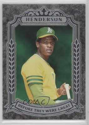 2014 Topps Before They Were Great Rickey Henderson #BG-8 HOF 2vk