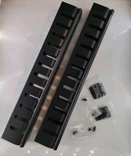 2 Pack 1U Rack Mount Cable Management Brush Panel 12 Slots for 19" Server Rack