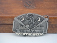 Pre-Owned Vintage 1991 Siskiyou White Sox Belt Buckle