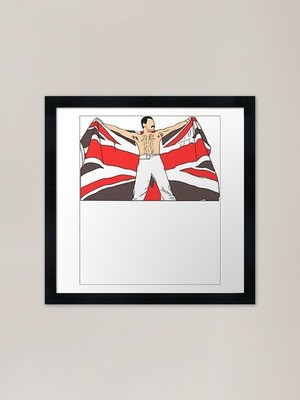 Geburtstagsgeschenke Blues Freddie Sänger gerahmtes Wandbild Poster Leinwanddruck Bild