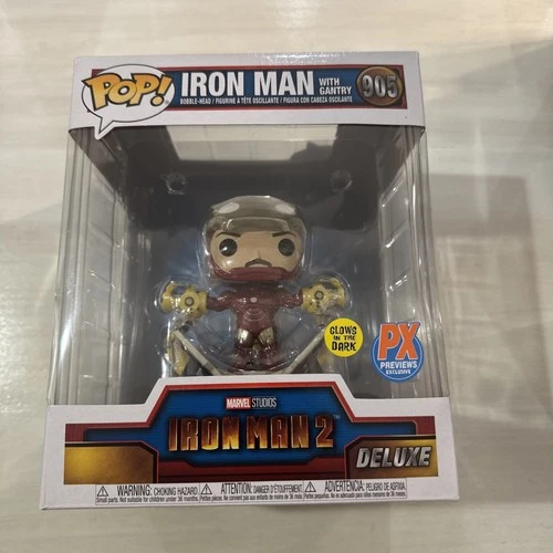 Funko Pop! Iron Man With Gantry #905 - Glows In The Dark Deluxe