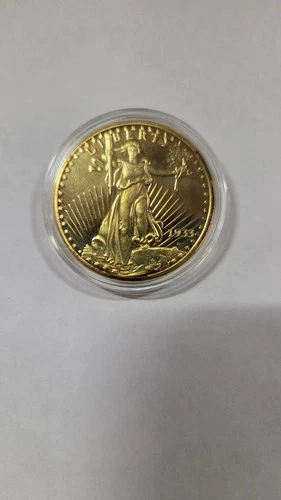 Copy 1933 Liberty Standing Walking 20 Dollar Coin United States Gold Tone