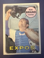 1969 TOPPS HIGH# 549 RON BRAND MONTREAL EXPOS CATCHER *FREE SHIPPING*
